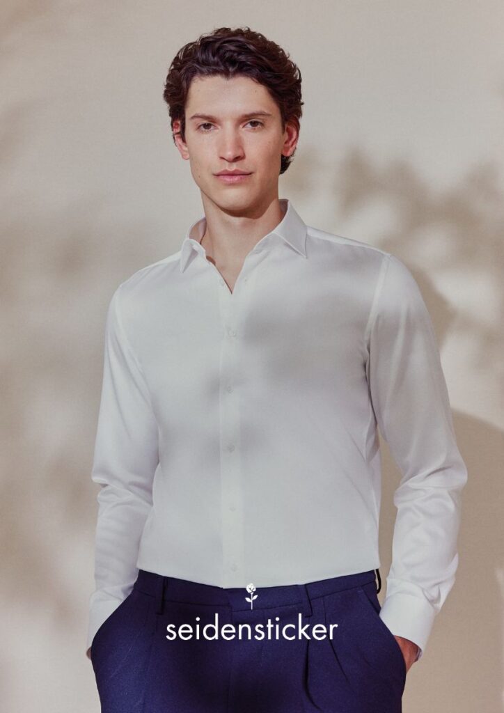 Klasszikus fehér férfi ing a Seidensticker márkától